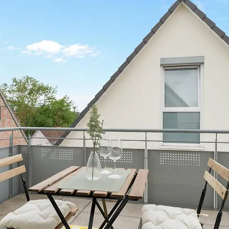 Design-apartment - Kueche - Balkon - Tiefgarage